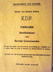 33-Drok temporary ID card-Dutch evacuees