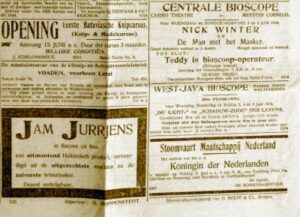 Advertisements from the Batiaviaasch 3 June 1914 newspaper, giving an indication of life in Java for the Dutch in this time frame. 