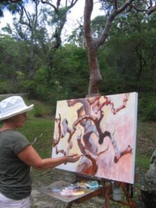 On site Painting Angophora Dance