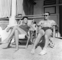 On holiday at Alexandria 1954