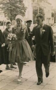 Klaas and Aafke on their wedding day.
